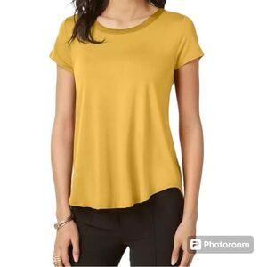 Alfani Gold Sun blouse NWT Large